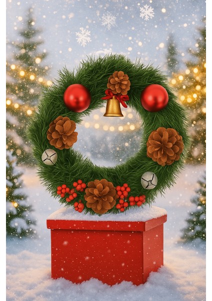 Yılbaşı Kapı Süsü 24 cm fırsatları