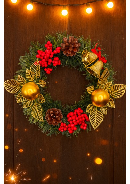 Yılbaşı Kapı Süsü 24 cm