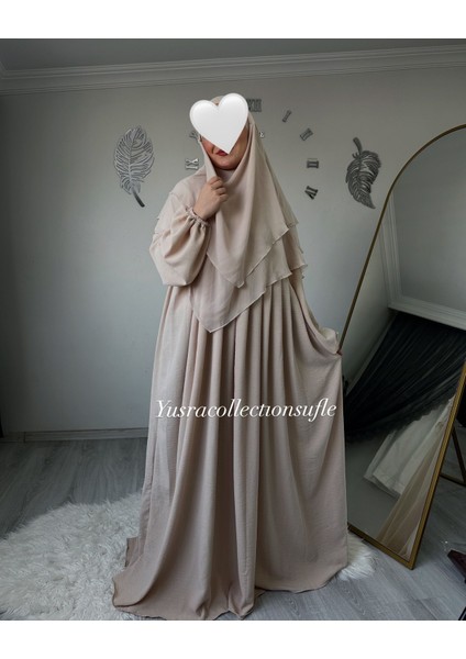 Ayrobin Elbise ve Kısa Sufle 2’li Takım