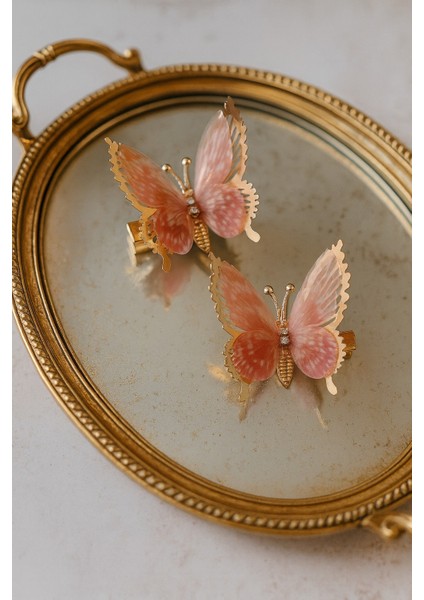 Benekli Oynar Kanatlı Kelebek Pens Toka fiyatları