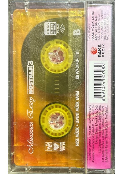 Kaset Muazzez Ersoy Nostalji 3 Kaset fiyatları