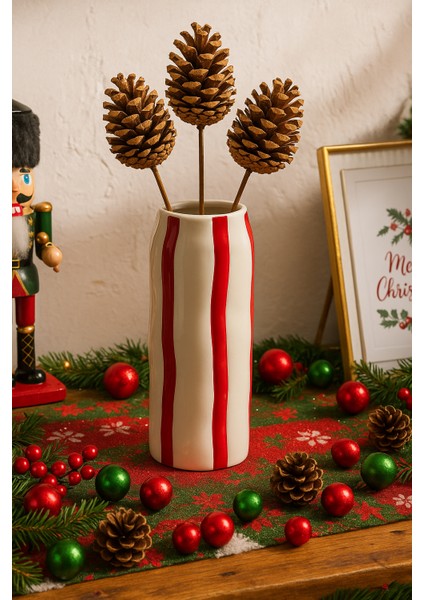 3lü Altın Kozalak Çubuklu