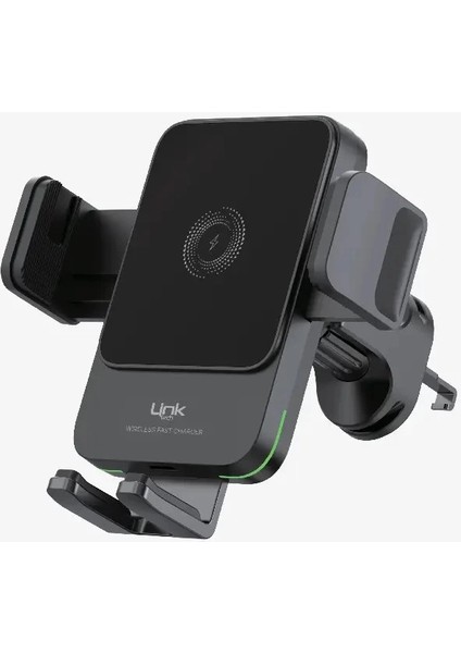 Wireless Şarj Aleti ve Araç Telefon Tutucu - Havalandırma Yada Torpidoda Kullanılabilir Şarjlı Telefon Tutacağı