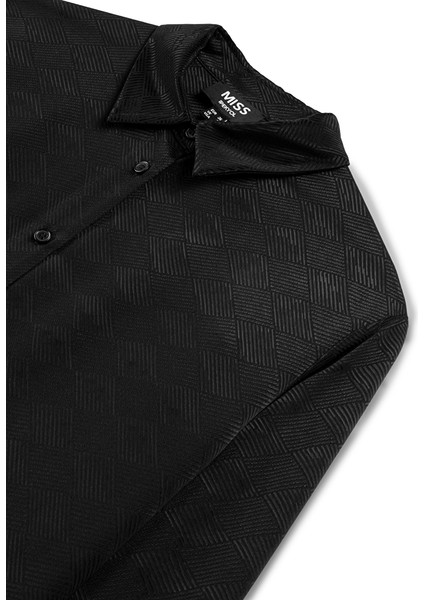 Jakarlı viskoz gömlek IW6250025237001 fırsatları