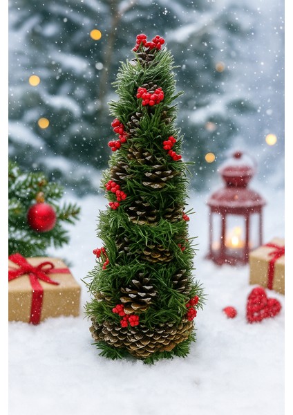 Dekoratif Doğal Piramit 50CM Süs