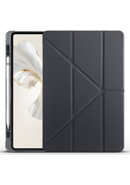 Honor Pad 9 2024 12.1 Inch Uyumlu Trifolding Kalem Bölmeli Arkası Yumuşak Silikon Kılıf fiyatları