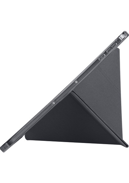 Honor Pad 9 2024 12.1 Inch Uyumlu Trifolding Kalem Bölmeli Arkası Yumuşak Silikon Kılıf