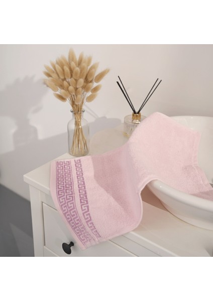 Greek Desen Havlu 600GR 90X150 | %100 Pamuk-Tekli-Pembe-Banyo-Mutfak-Desenli fırsatları