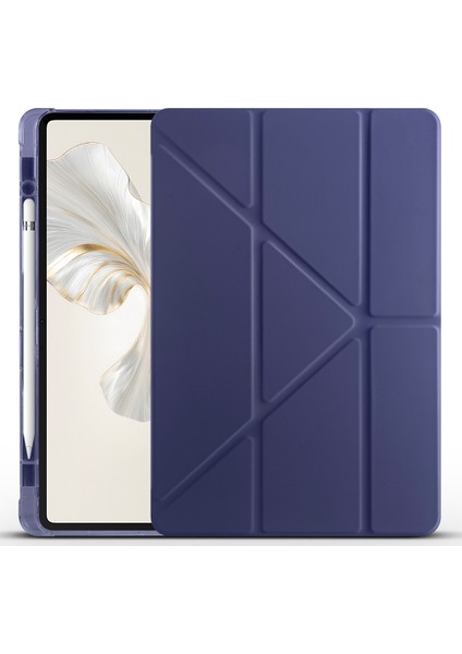 Honor Pad 9 2024 12.1 Inch Uyumlu Trifolding Kalem Bölmeli Arkası Yumuşak Silikon Kılıf fiyatları