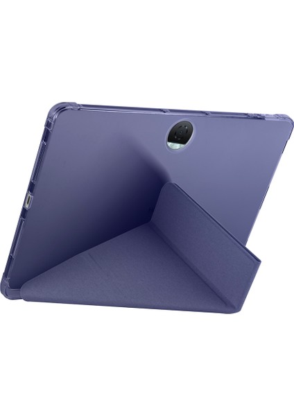 Honor Pad 9 2024 12.1 Inch Uyumlu Trifolding Kalem Bölmeli Arkası Yumuşak Silikon Kılıf indirimleri