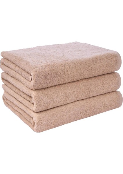 Banyo Havlusu 90X150 | 3'lü SET-%100 Pamuk-Bej fırsatları