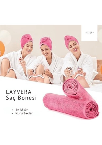 Saç Havlusu | Siyah-Saç Havlusu-Makyaj Havlusu-Akrilik DÜĞMELI-%100 Pamuklu-Makyaj Bonesi