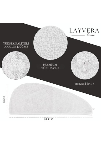 Saç Bonesi | Beyaz-Saç Havlusu-Makyaj Havlusu-Akrilik DÜĞMELI-%100 Pamuklu-Makyaj Bonesi fiyatları