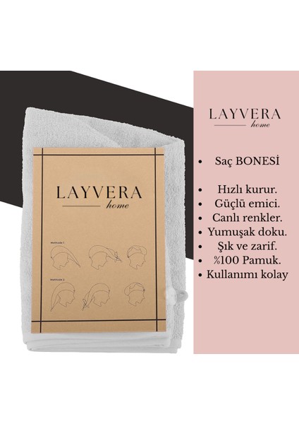 Saç Bonesi | Beyaz-Saç Havlusu-Makyaj Havlusu-Akrilik DÜĞMELI-%100 Pamuklu-Makyaj Bonesi fırsatları