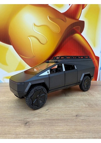 Tesla Cybertruck 1:24 Diecast Tesla Cybertruck Model Araba Sesli Işıklı Diecast Araba