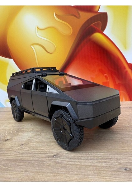Tesla Cybertruck 1:24 Diecast Tesla Cybertruck Model Araba Sesli Işıklı Diecast Araba fırsatları