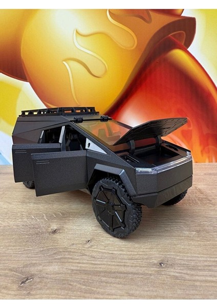Tesla Cybertruck 1:24 Diecast Tesla Cybertruck Model Araba Sesli Işıklı Diecast Araba indirimleri