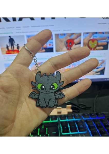 Dişsiz Anahtarlık Gecenin Öfkesi | Hediye ve Çanta Aksesuarı | Çanta Süsü & Dikiz Ayna Süsü