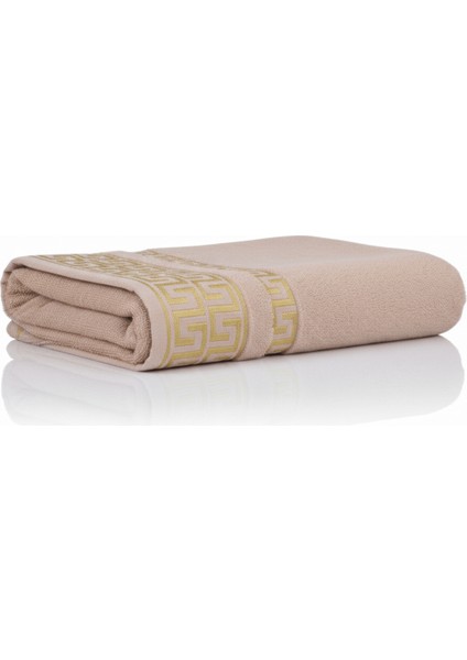 Greek Desen Havlu 600GR 90X150 | %100 Pamuk-Tekli-Bej-Banyo-Mutfak-Desenli indirimleri