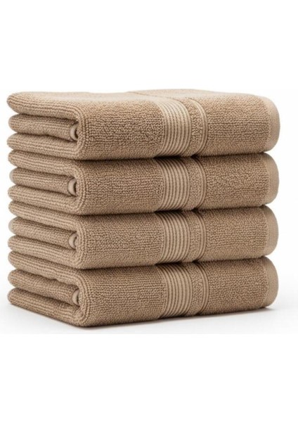 El Havlusu 50X90 | 3'lü Set - %100 Pamuk - Sütlü Kahve - Yumuşak Doku modelleri