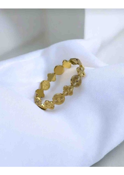 Altın Kaplama Kadın Çelik Kelepçe -Kadın Çelik Bileklik-Düğün Takısı-Kadın Bileklik- Bileklik fiyatları