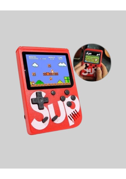 Sptrns Sup Retro El Konsolu – 500 Oyun, 2 Lu, 3 Inç Ekran, Taşınabilir Şarjlı Atari modelleri