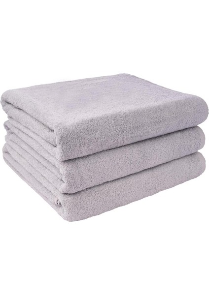 Banyo Havlusu 90X150 | 6'lı SET-%100 Pamuk-Gri-Yumuşak Doku modelleri