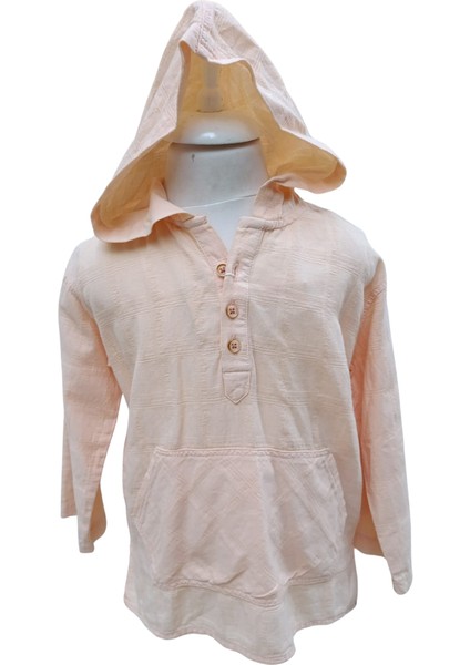 Erkek Çocuk Kapüşonlu Kanguru Cepli Pamuk Gömlek – Yumuşak Kumaş, Katlanabilir Kol modelleri