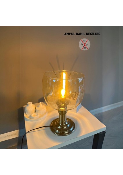 Dijon Cam Bal Rengi Masa Lambası Dekoratif Masaüstü Aydınlatma Hol Abajur Yatak Odası Başucu Lamba modelleri