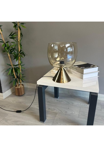 Dijon Cam Bal Rengi Masa Lambası Dekoratif Masaüstü Aydınlatma Hol Abajur Yatak Odası Başucu Lamba modelleri