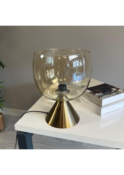 Dijon Cam Bal Rengi Masa Lambası Dekoratif Masaüstü Aydınlatma Hol Abajur Yatak Odası Başucu Lamba indirimleri