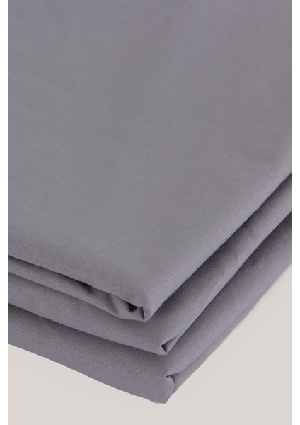 Çarşaflı Pamuk Nevresim Takımı Düz Renk Antrasit - Tek Kişilik indirimleri