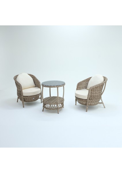 Conjunto Rattan Dedikodu Balkon Bahçe Takımı | 2+1 | Rehome fiyatları