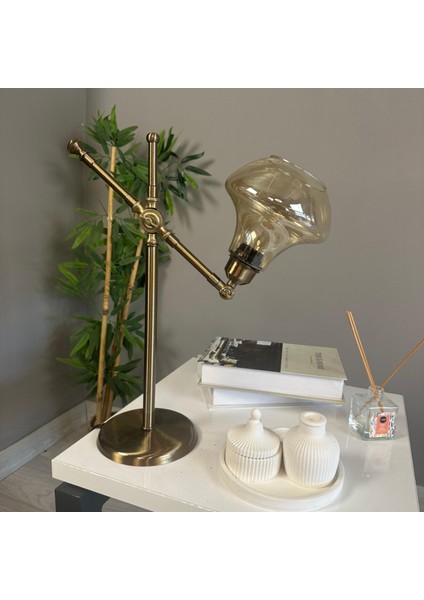 Melk Cam Bal Rengi Masa Lambası Dekoratif Masaüstü Aydınlatma Hol Abajur Yatak Odası Başucu Lamba fiyatları