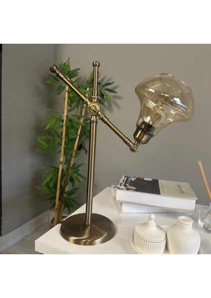 Melk Cam Bal Rengi Masa Lambası Dekoratif Masaüstü Aydınlatma Hol Abajur Yatak Odası Başucu Lamba fırsatları