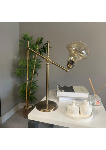 Melk Cam Bal Rengi Masa Lambası Dekoratif Masaüstü Aydınlatma Hol Abajur Yatak Odası Başucu Lamba indirimleri