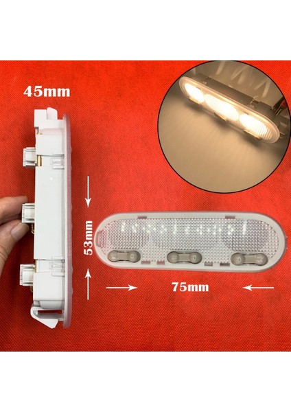 J10 08-17 Sunny March 26430-3ZA1A Için 3 Düğmeli Arka Işık Kubbesi Okuma Tavan Lambası (Yurt Dışından) modelleri