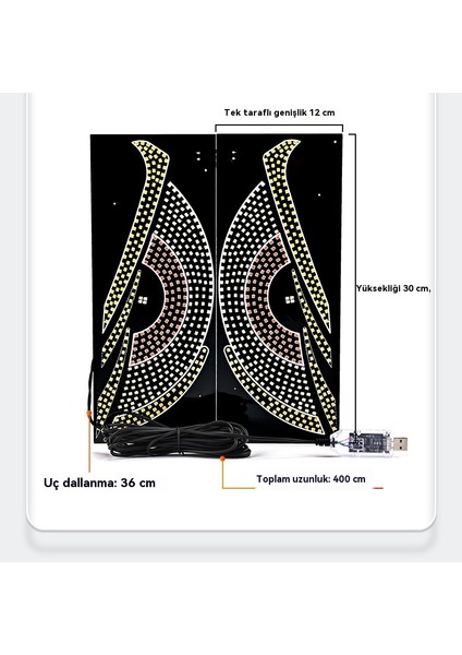 Araçlar, Kamyonlar ve Arabalar Için Dinamik LED Ekran, Ön ve Arka Cam Lambaları (Yurt Dışından) fiyatları