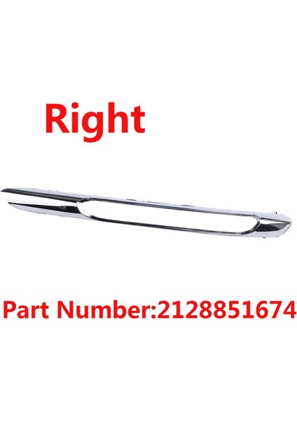 W212 09-12 2128851574 2128851674 Için 2 Adet Ön Tampon Sis Farı Izgarası Krom Kaplama Sol ve Sağ (Yurt Dışından) fırsatları