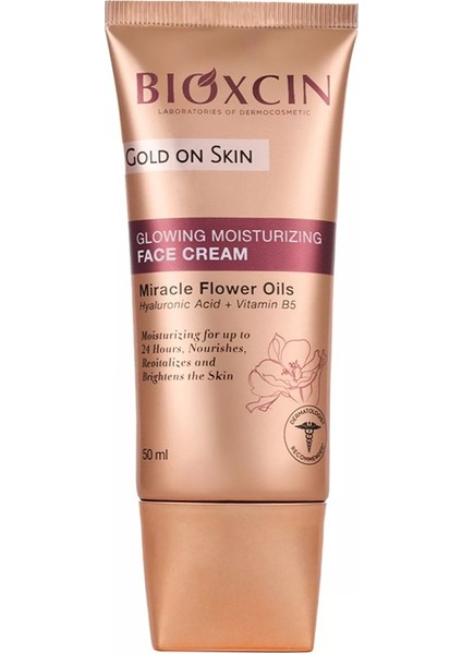 Gold On Skin Aydınlatıcı Yüz Kremi Tüm Cilt Tipleri İçin 50 ml Etkili Nemlendirici