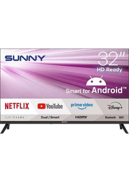 SN32HMLN-A14S 32" 82 Ekran Uydu Alıcılı HD Ready Android LED TV