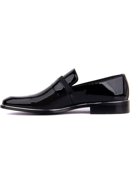 Bağcıksız Siyah Rugan Erkek Klasik Ayakkabı 9063 430 modelleri