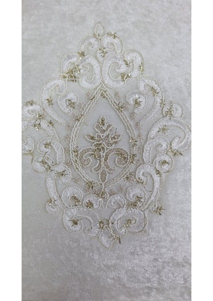 Nergis Kadife Dantelli Güpürlü Hurç Küçük Boy (30X35X15 Cm) Çeyizlik Nişan Düğün Gelin Bohçası fırsatları