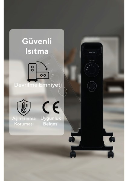 11 Dilim Siyah Radyatör KUM1230S