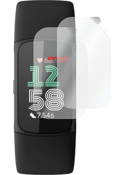 Fitbit Charge 6 Akıllı Bileklik Ekran Koruyucu TPU 2 Adet