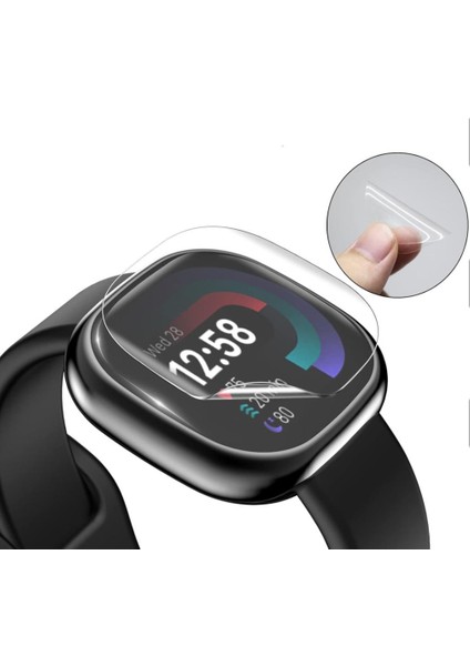 Fitbit Versa 2 Ekran Koruyucu TPU Film Şeffaf 2 Adet