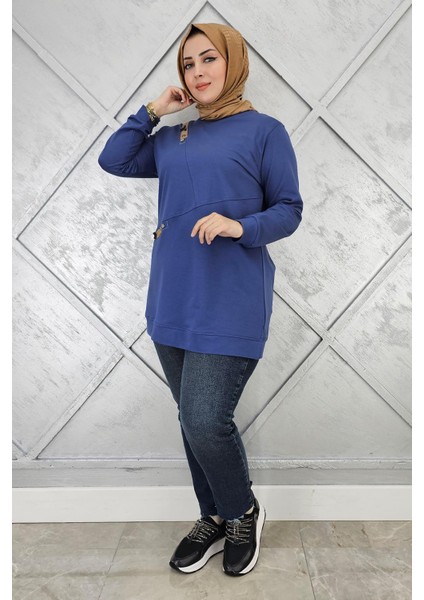 Kadın Düğme ve Kombin Detaylı Tesettür Tunik fiyatları