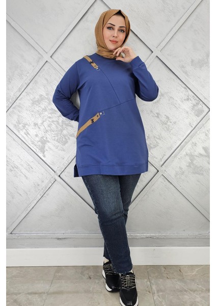 Kadın Düğme ve Kombin Detaylı Tesettür Tunik modelleri