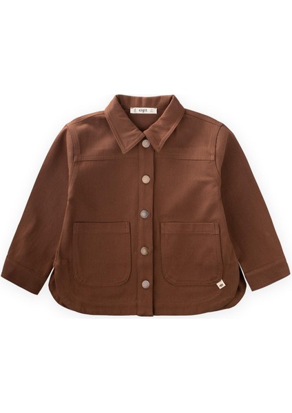 Gabardin Ceket 3-14 Yaş Kahve