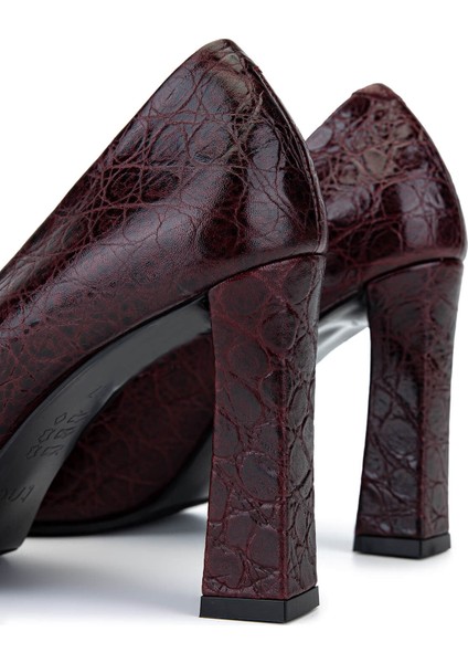 Kadın Bordo Rugan Topuklu Ayakkabı 1138 5147 Bn Ayk SK25-26 Bordo Fsly indirimleri